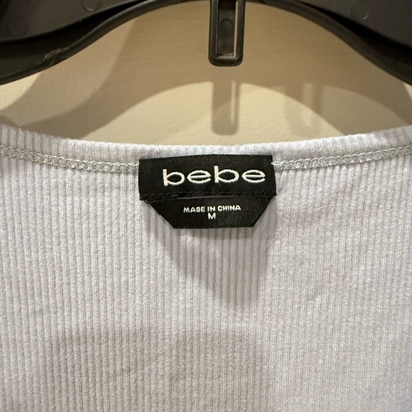 Rhinestone bebe light blue top - Picture 3 of 4